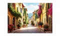 artissimo Poster Garten-Poster 90x60cm Italien Gasse mediterrane Outdoor-Deko, Outdoor-Poster: Italienische Gasse