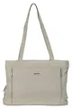 Handtasche Damen A4 Bürotasche Maxi Shopper Alessandro Microfaser 2 Hauptfächer groß 1594 Wahl +e (Beige)