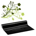plottiX Vinylfolie permanent schwarz 31,5 cm x 1,0 m, 1 Rolle