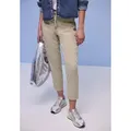 STREET ONE Jogger Pants Style Bonny mit Cargo-Taschen und Kordelzug beige 38