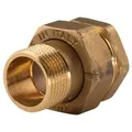 Messing Gewinde-Fitting Verschraubung mit O-Ring konisch dichtend 1" IG - 1" AG (DN25) - schwere Ausführung