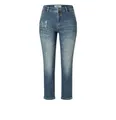 Mac - Damen Hose, Montana Chino (2801-90-0333L), Größe:W44, Farbe:Green Destroyed wash (D613)
