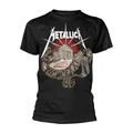 METALLICA - 40TH ANNIVERSARY GARAGE BLACK T-Shirt, Front & Back Print Medium