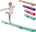 VEVOR Schwebebalken Gymnastik Kinder klappbar 2,35 m, 90,7 kg belastbarer Gymnastikbalken mit rutschfesten Unterseiten, Balance Balken Balancierbalken mit Tragetasche für Fitnessstudio, Mintgrün