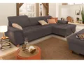 Ecksofa HOME AFFAIRE Lyla fester Sitzkomfort, bequeme Armlehnen, Breite 279cm, L-Form , grau, B:279cm H:81cm T:162cm, Sofas, Ecksofa, mit Recamiere, wahlweise mit Rückenfunktion und zusätzlich mit Bett