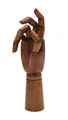 Gliederhand im Vintage Stil, 30 cm Links, Holzhand beweglich, Modellhand Mann...