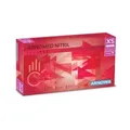 ARNOMED Nitril Lava Red Einmalhandschuhe, puderfrei, rot 384-XS , 1 Packung = 100 Stück, Größe XS