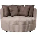 Ptmd Collection Sessel, Taupe, Textil, 1-Sitzer, 121x68x121 cm, Wohnzimmer, Sessel, Polstersessel