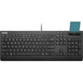 Lenovo Smartcard Wired Keyboard II - Tastatur - full size, 3-zone layout - USB - QWERTZ - Deutsch - Schwarz - braune Box - CRU - Schwarz