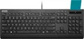 Lenovo Smartcard Wired Keyboard II Tastatur full size 3-zone layout USB QWERTZ Deutsch Schwarz braune Box CRU (4Y41R64701)