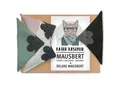 Kater Kasimir 4 x Mausbert - Die 2-in-1 Spielmaus für Katzen, handgemacht aus BIO-Baumwolle mit BIO-Katzenminze-, BIO-Baldrian- und Matatabi-Füllung