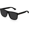 Gucci GG0010S Herren-Sonnenbrille Vollrand Eckig Kunststoff-Gestell, schwarz