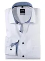 OLYMP Luxor Modern Fit Businesshemd Herren - Bügelfrei, Pflegeleicht, 100% Baumwolle - Langarmhemd Herren - Passend zum Anzug - Weiss 00