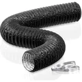 125mm Abluftschlauch 5m PVC Alurohr Lüftungsschlauch schallgedämmt flexibel
