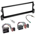 Sound-way 1 DIN Autoradio Radioblende RadioRahmen, ISO-Verbindungskabel, Antennenadapter, kompatibel mit Mini Cooper