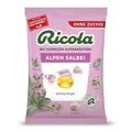 Ricola Alpen Salbei, 75g Beutel Original Schweizer Kräuter-Bonbons mit 13 Schweizer Alpenkräutern & würzigem Salbei, zuckerfrei, 1 x 75g, vegan