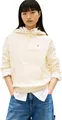 Tommy Jeans Damen Tjw Reg S Flag Hoodie Dw0Dw19958 Pullover Hoodie, BEIGE (Almost Yellow), L