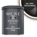 Metallschutzlack 4in1 Metalllack Metallfarbe Metallschutzfarbe W908 Schwarz - 750ml