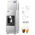 VEVOR gewerblicher Eisbereiter 181 kg/Tag Eismaschine, 80 kg großer Eisvorratsbehälter mit 9 kg/Min. automatischer Eisausgabe, selbstreinigende Eismaschine mit Touchscreen für Bar Restaurant
