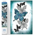 DIAMOND DOTZ 2592698 Original 5D Diamond Painting Set, Schmetterlinge, DIY Diamant-Malerei-Kit mit runden Glitzersteinen für Erwachsene und Kinder ab 12 Jahren, Intermediate