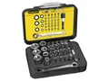 Stanley 0.6cm Metrischer Antrieb Buchse und Bit Set 39pc Plus Ratsche Ende
