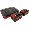 Original Einhell Starter Kit 2x 4,0 Ah Akkus Und Twincharger Power X-change (li-ion, 18 V, 75 Min Ladezeit, Passend Für Alle Power X-change Geräte)