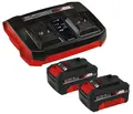 Einhell PXC-Starter-Kit 2x 4,0Ah & Twincharger Kit OVP lädiert