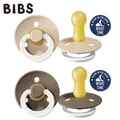 BIBS 2er-Pack Gummischnuller S Dunkle Eiche & Vanille Nacht (Nacht)