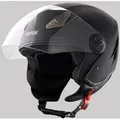 VEVOR 3/4-Gesicht Motorrad Motocrosshelm Motorradhelm 59-60cm Schwarz Größe L