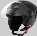VEVOR Motorradhelm Motocross-Helme 3/4 Gesicht Größe L, Helme aus ABS mit Bluetooth-Schlitz & Wechselglas, DOT-er bequemer Motocross-Helm, für Jugendliche & Erwachsene schwarz