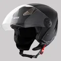 VEVOR Motorradhelm Motocross-Helme 3/4 Gesicht Größe L, Helme aus ABS mit Bluetooth-Kommunikation & Wechselglas, DOT-geprüfter bequemer Motocross-Helm, für Jugendliche & Erwachsene schwarz