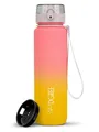 720°DGREE Trinkflasche Trinkflasche uberBottle Multicolour softTouch mit Sieb peach/yellow 1l