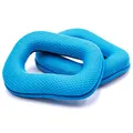 vhbw 2X Ohrpolster kompatibel mit Logitech G430, G930, F450, F430, G450, G35 Kopfhörer Headset, Polyurethan Blau