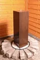 Köhko Gartenbrunnen „Peru“ Gartenbrunnen 31006 aus Cortenstahl mit LED-Beleuchtung