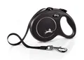 flexi NEW CLASSIC Gurt schwarz L 5 m Rollleine Flexileine Hund Leine bis 50 kg
