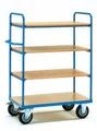 Fetra 8200 Etagenwagen Stahl pulverbeschichtet Traglast (max.): 400kg Brillantblau (RAL 5007)