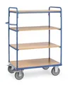 Fetra Etagenwagen 8200, 2 offene Wände, 4 Ladeflächen LxB 850x500 mm