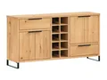 Sideboard Sydney Holz Wildeiche 160x84x41 Anrichte mit Weinregal Kommode Möbel