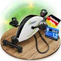 FITLEBEN-Wohltritt Pedaltrainer für Senioren testsieger, höhenverstellbarer Heimtrainer für Senioren, gelenkschonender Armtrainer & Beintrainer Muskelaufbau - Tischfahrrad / Deskbike zuhause