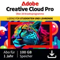 Adobe Creative Cloud Pro Education (1 User, 1 Geräte/User, 12 Monate) (65303877)