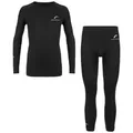 Reusch Thermounterhemd Underwear Set (Oberteil + Hose) mit Markenschriftzug schwarz S
