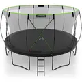 KINETIC SPORTS Trampolin Outdoor 'Ultimate Pro' Ø 244/305/366/427 cm – Gartentrampolin, Kindertrampolin mit Leiter, bis zu 160 kg - Schwarz