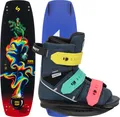 SLINGSHOT Wakeboard Set Wakeboardbindung SPACE GROM 2025 inkl. GROM EVERSHRED 20
