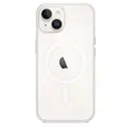 Cover für Apple iPhone 14 Silikon Case mit MagSafe (Transparent)