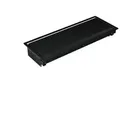 BACHMANN CONI Einbaurahmen 4-fach, schwarz RAL9005 lackiert