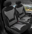 Schonbezüge Sitzbezüge für Hyundai Tucson NX4 Bj ab 2020 in Schwarz/Grau ZM1