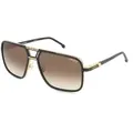 Carrera 207560 Herren-Sonnenbrille Vollrand Eckig Metall-Gestell, schwarz