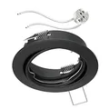 ledscom.de Decken-Einbaurahmen FERE Einbaurahmen schwarz matt schwenkbar (LED/Halogen/MR16/50mm) inkl. GU5.3 Fassung