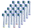 OneBuy24 - Aufsteckbürsten kompatibel mit Oral-B elektrischen Zahnbürsten - Kompatibel mit Precision Clean, Vitality, Professional Care, (20 Stück)