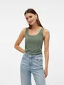 Vero Moda Tanktop VMLULU LONG TANK TOP JRS GA NOOS Baumwollmischung, regular fit
